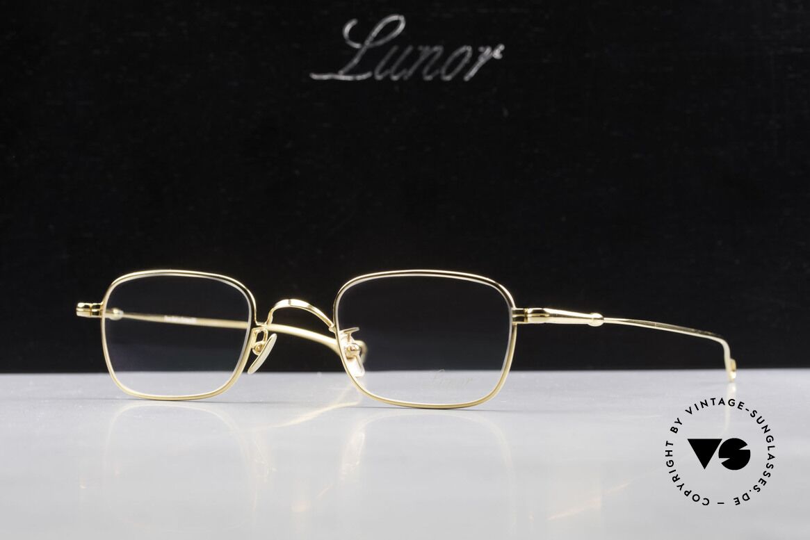 Lunor V 109 Lunor Herrenbrille Vergoldet, Größe: extra large, Passend für Herren