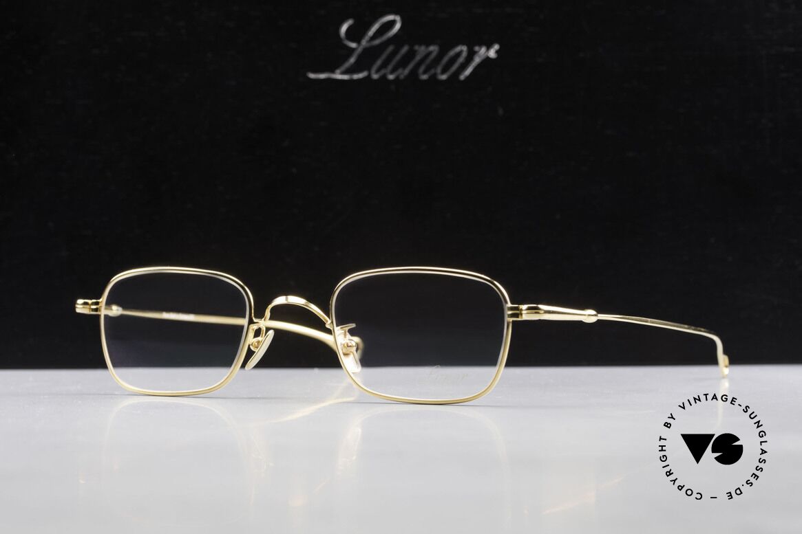 Lunor V 109 XL Herrenbrille Vergoldet, Größe: extra large, Passend für Herren