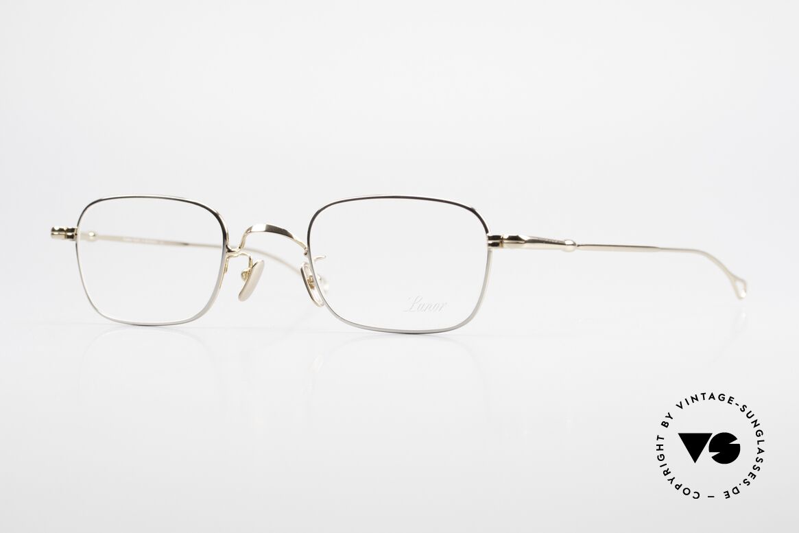 Lunor V 109 Alte Lunor Herrenbrille Metall, BICOLOR Lunor Metallbrille in XL Größe 49/23, 140, Passend für Herren