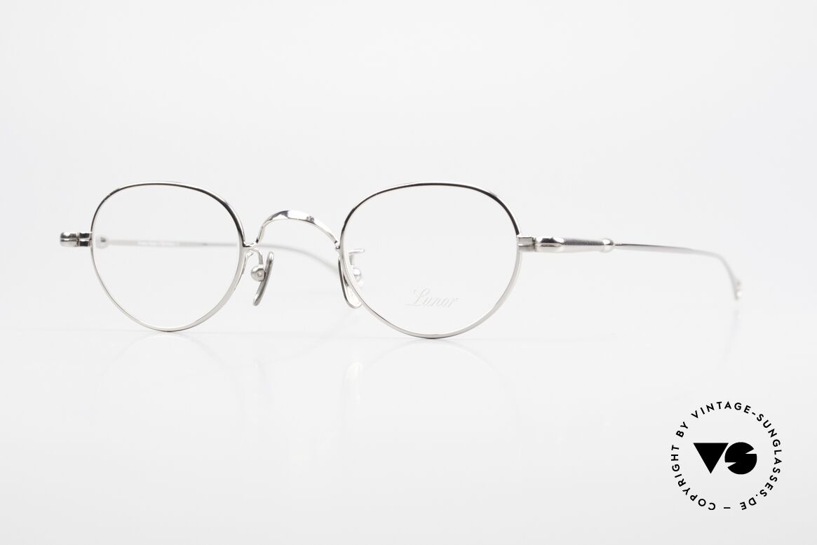 Lunor V 103 Zeitlose Vintage Brille Platin, LUNOR = ehrliches Handwerk mit Liebe zum Detail, Passend für Herren und Damen