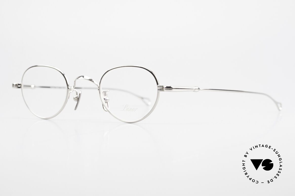 Lunor V 103 Zeitlose Vintage Brille Platin, Modell V103: sehr elegante Fassung in Größe 40/23, Passend für Herren und Damen