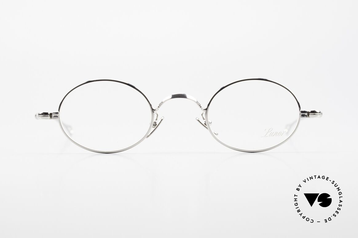 Lunor V 100 Ovale Vintage Lunor Brille, ohne große Logos; stattdessen mit zeitloser Eleganz, Passend für Herren und Damen