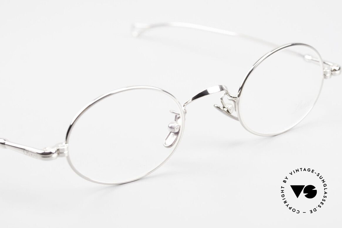 Lunor V 100 Ovale Vintage Brille Platin, daher jetzt erstmalig in unserem vintage Sortiment, Passend für Herren und Damen