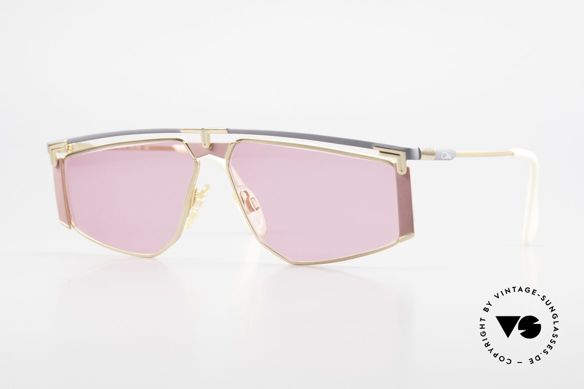 Cazal 235 Pinke Titanium Vintage Brille, vintage CAZAL Titanium Sonnenbrille von circa 1990, Passend für Herren und Damen