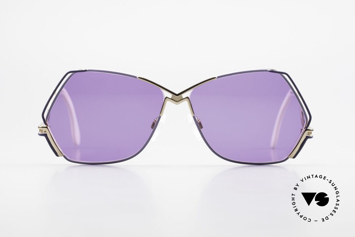 Cazal 226 Vintage Sonnenbrille Damen, außergewöhnliche, fünfeckige CAZAL Designerbrille, Passend für Damen