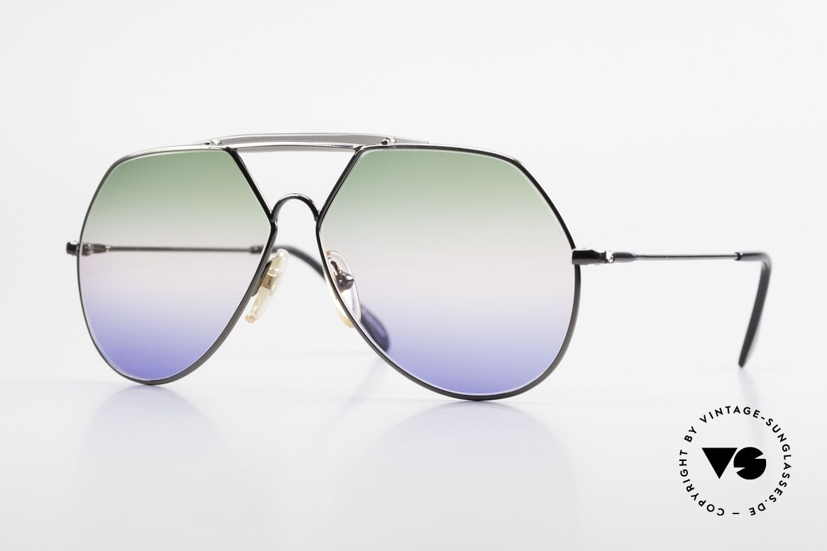 Alpina TR5 West Germany Aviator Brille, außergewöhnliche ALPINA Sonnenbrille von 1986, Passend für Herren