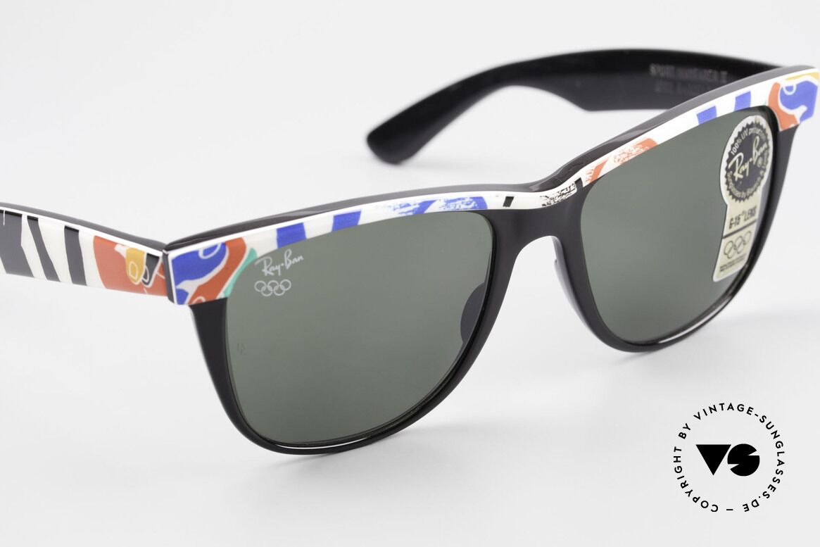 Ray Ban Wayfarer II Olympia Brille 1992 Barcelona, ungetragene Rarität und ein begehrtes Sammlerstück, Passend für Herren und Damen