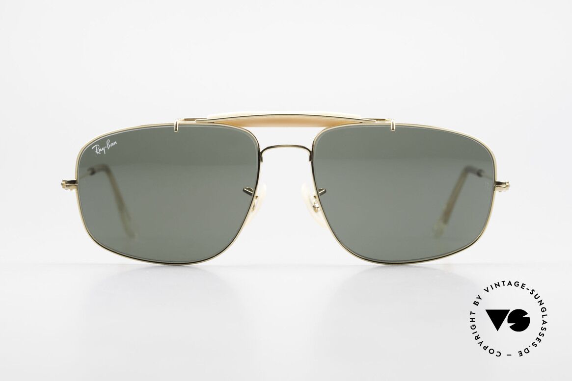 Ray Ban Explorer Browbar Alte Ray Ban Brille USA Made, alte 80er Ray-Ban USA B&L vintage Sonnenbrille, Passend für Herren