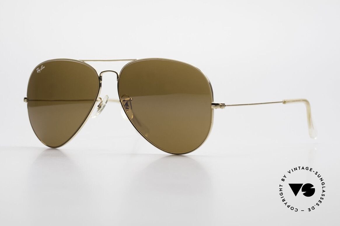 Ray Ban Large Metal II Alte B&L USA Sonnenbrille, legendäre Ray-Ban USA B&L Pilotensonnenbrille, Passend für Herren Ray Ban Large Metal II Alte B&L USA Sonnenbrille, legendäre Ray-Ban USA B&L Pilotensonnenbrille, Passend für Herren