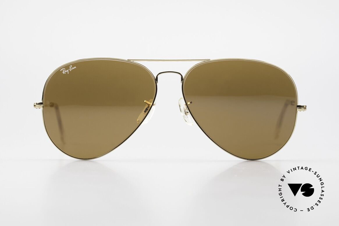 Ray Ban Large Metal II Alte B&L USA Sonnenbrille, die Pilotenbrille schlechthin in Größe 62/14 large, Passend für Herren Ray Ban Large Metal II Alte B&L USA Sonnenbrille, die Pilotenbrille schlechthin in Größe 62/14 large, Passend für Herren