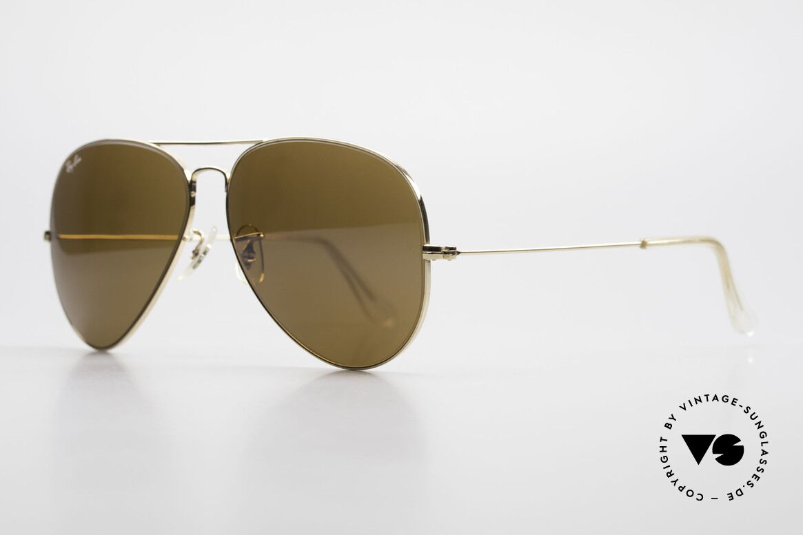 Ray Ban Large Metal II Alte B&L USA Sonnenbrille, produziert in den 70ern & 80ern v. Bausch&Lomb, Passend für Herren Ray Ban Large Metal II Alte B&L USA Sonnenbrille, produziert in den 70ern & 80ern v. Bausch&Lomb, Passend für Herren