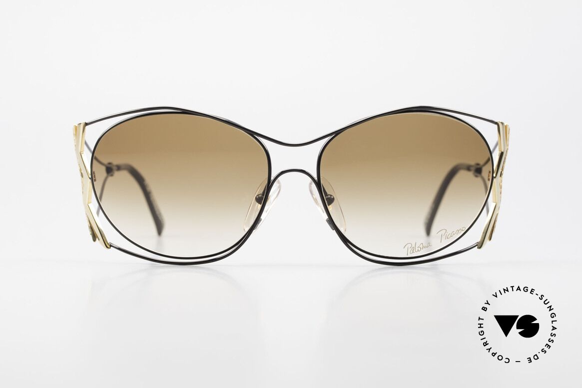 Paloma Picasso 3707 Strass Damensonnenbrille 90er, verspielt und elegant zugleich; einfach zauberhaft, Passend für Damen