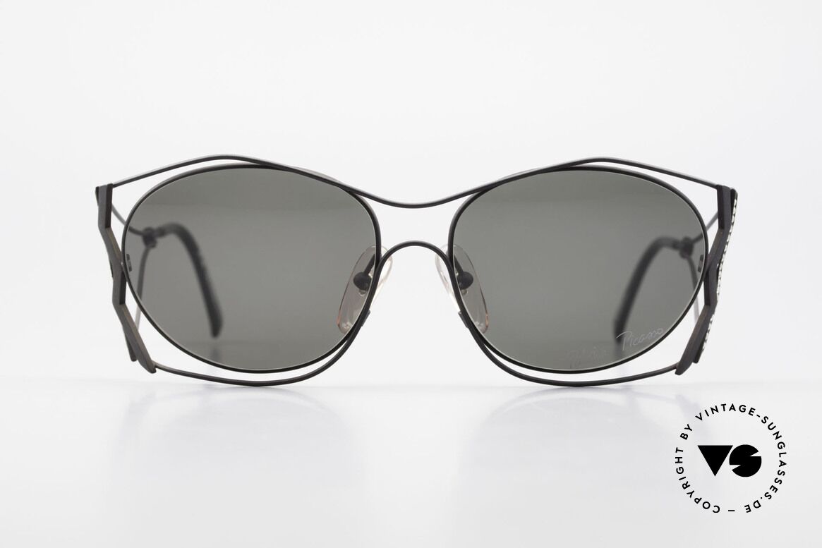 Paloma Picasso 3707 1990er Sonnenbrille Kristall, Picasso vintage Sonnenbrille mit Strass in Kristall, Passend für Damen