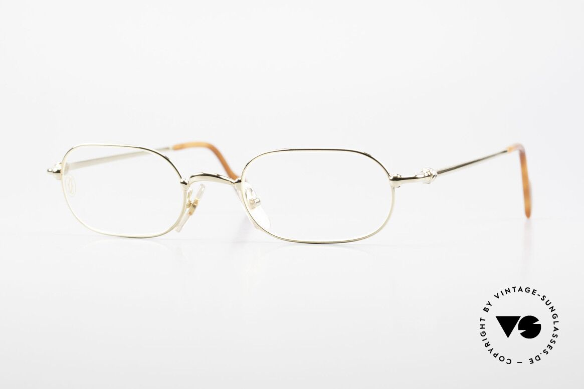 Cartier Orfy - M 90er Luxusbrille Eckig Unisex, eckige vintage Cartier Luxus-Brille der späten 1990er, Passend für Herren und Damen