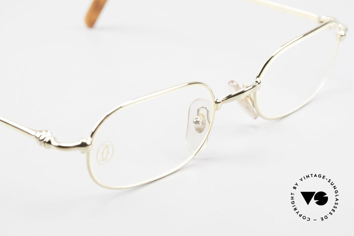 Cartier Orfy - M 90er Luxusbrille Eckig Unisex, ungetragenes Einzelstück inkl. orig. Cartier Zubehör, Passend für Herren und Damen