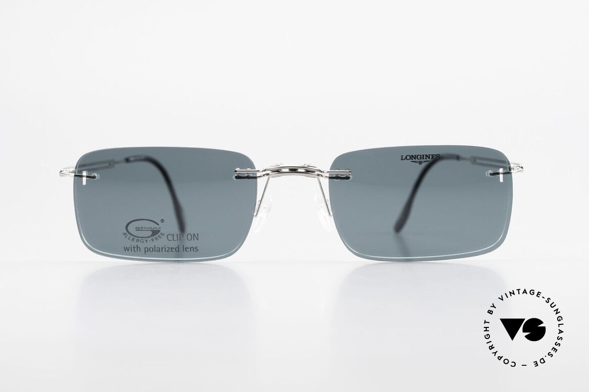 Longines 4367 Randlose Brille Polarisierend, 90er Longines Modell 4367 color 330, Größe 50-21, 135, Passend für Herren