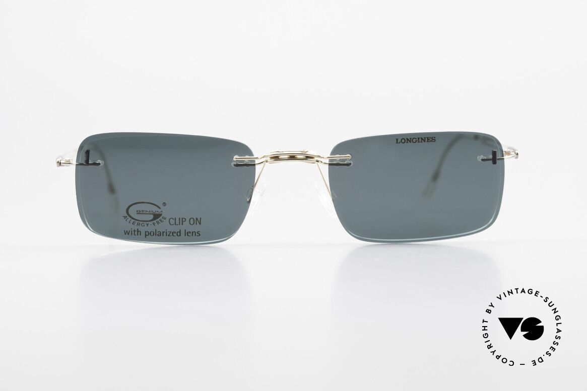 Longines 4367 Polarisierende Brille Randlos, 90er Longines Modell 4367 color 130, Größe 50-21, 135, Passend für Herren