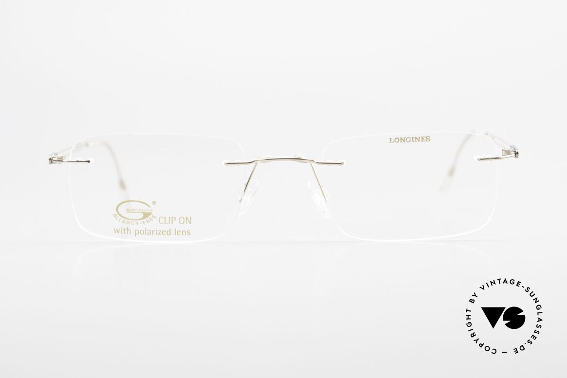 Longines 4367 Polarisierende Brille Randlos, Größe: medium, Passend für Herren