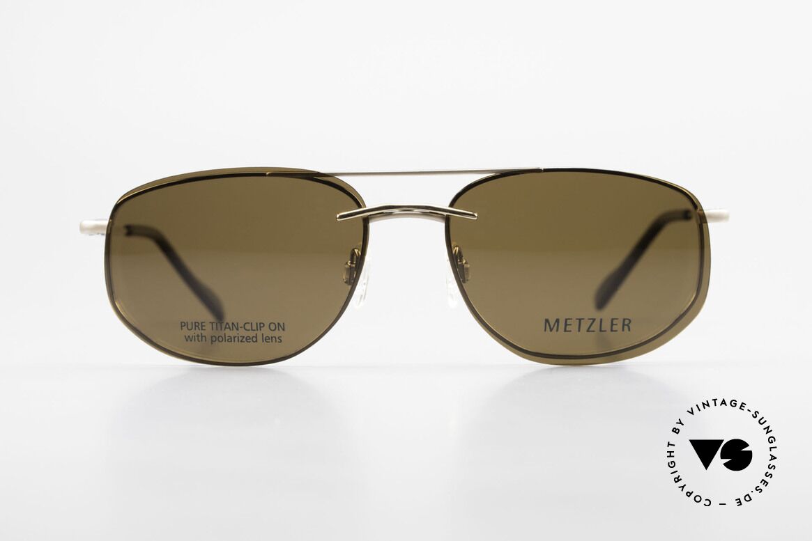 Metzler 1715 Titanbrille 90er Polarisierend, 90er Titan Metzler Brille 1715, col 023, Gr. 58/18, 140, Passend für Herren