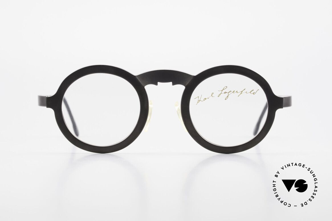 Karl Lagerfeld 4501 Runde Panto Designerbrille, vintage Panto-Designerbrille von Karl Lagerfeld, Passend für Herren und Damen