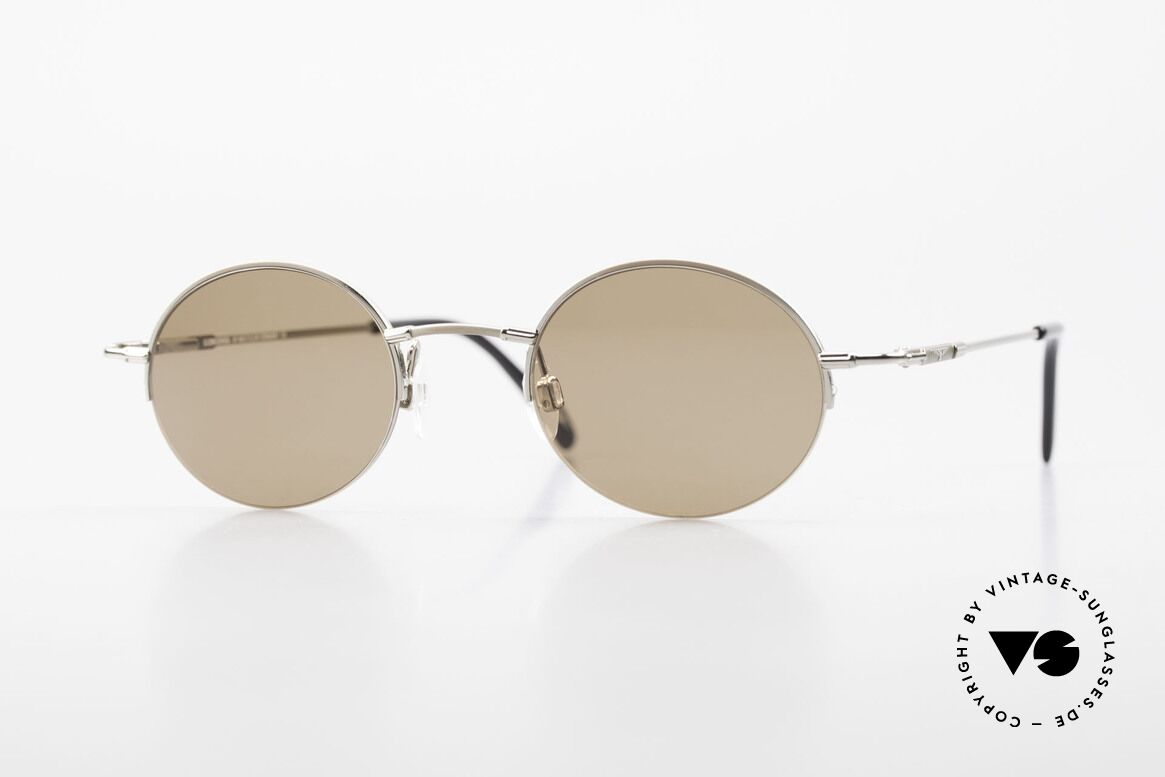 Longines 4363 Ovale Sonnenbrille 90er Rund, rund-ovale Longines Sonnenbrille aus den 90er Jahren, Passend für Herren und Damen