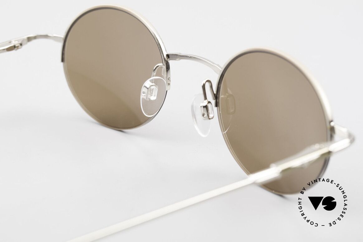 Longines 4363 Ovale Sonnenbrille 90er Rund, Größe: medium, Passend für Herren und Damen