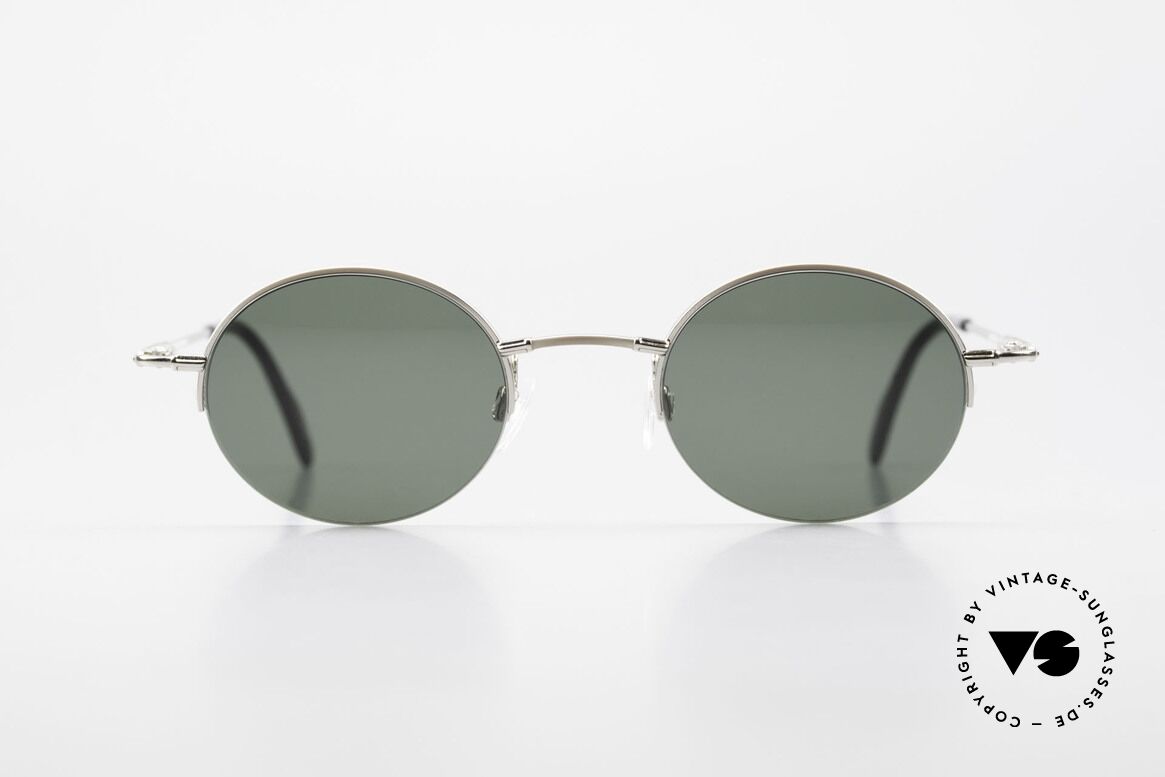 Longines 4363 Rund Ovale Sonnenbrille 90er, rund-ovale Longines Sonnenbrille aus den 90er Jahren, Passend für Herren und Damen
