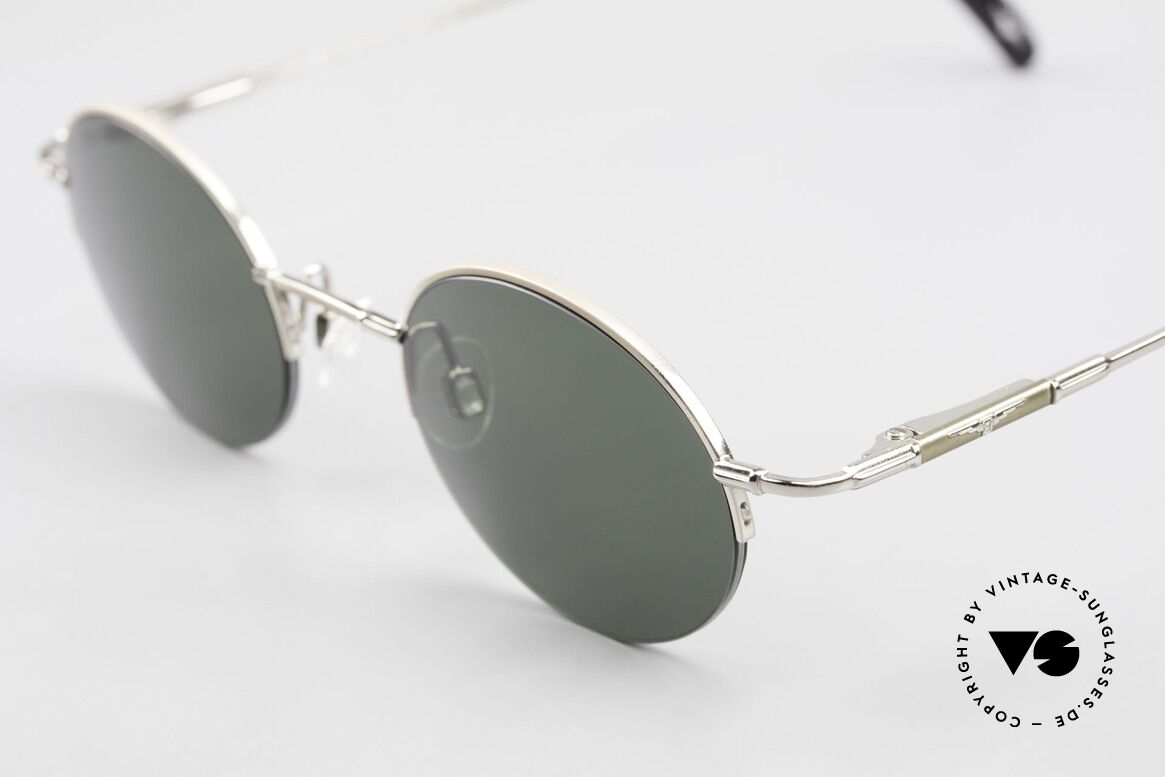 Longines 4363 Rund Ovale Sonnenbrille 90er, ein zeitloses altes Original in Kooperation mit Metzler, Passend für Herren und Damen