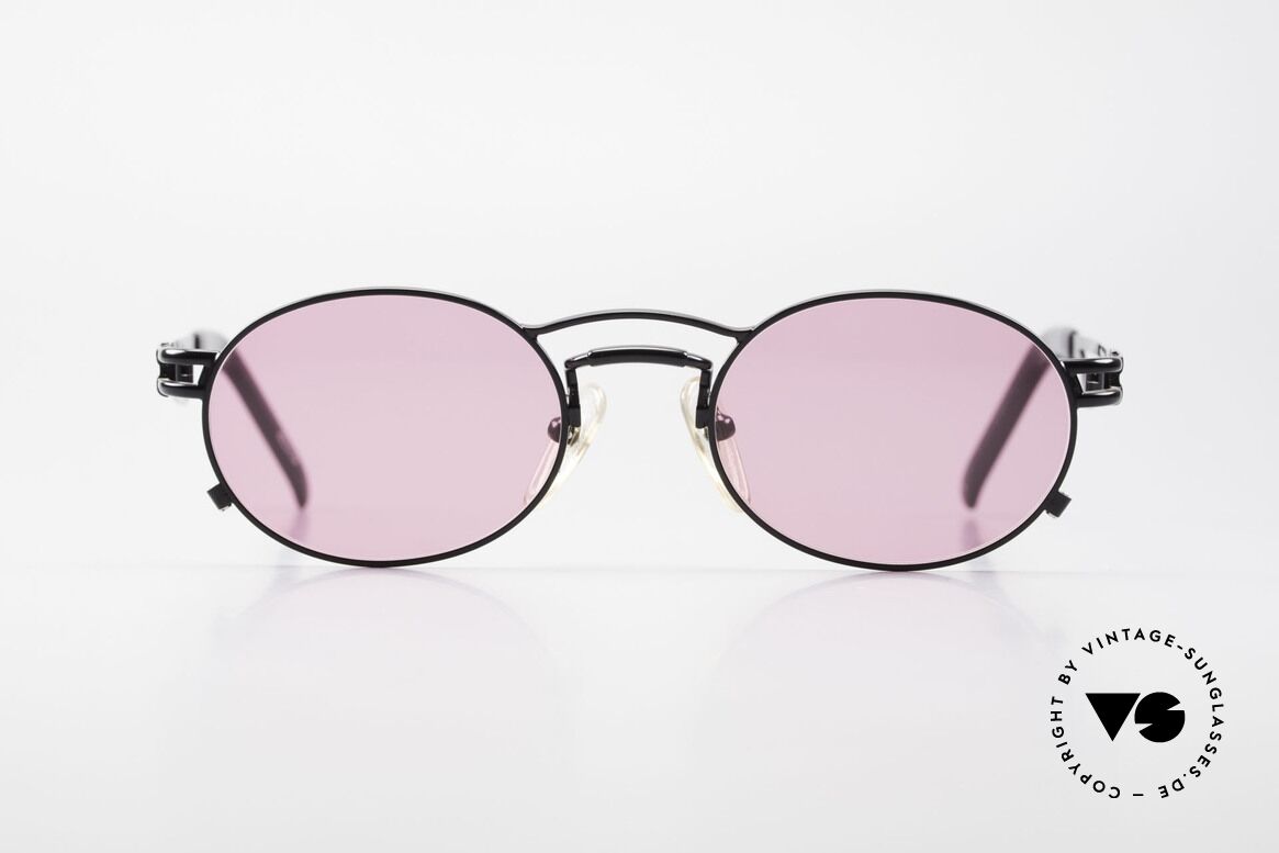 Jean Paul Gaultier 56-3173 Pinke Ovale Vintage Brille, ovale vintage Jean Paul GAULTIER Sonnenbrille von 1995, Passend für Herren und Damen