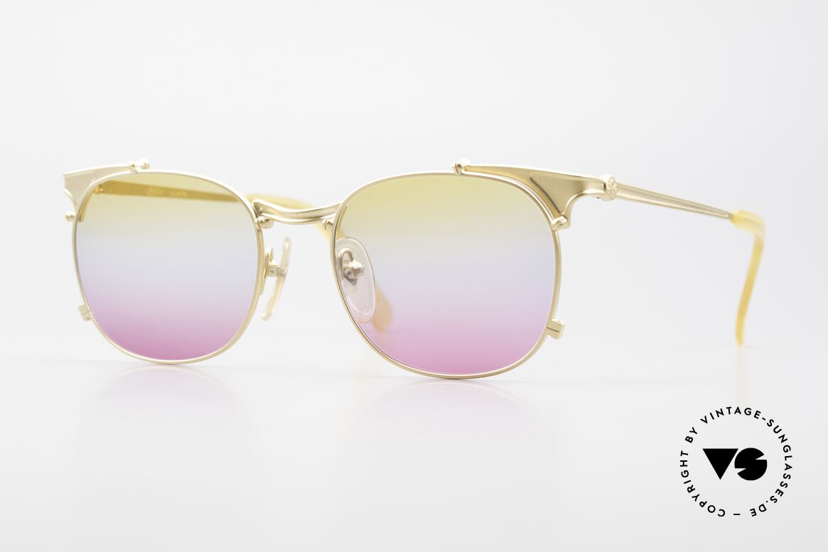 Jean Paul Gaultier 56-2175 Gläser in gelb pink Verlauf, rare vintage JEAN PAUL GAULTIER Sonnenbrille, Passend für Herren und Damen