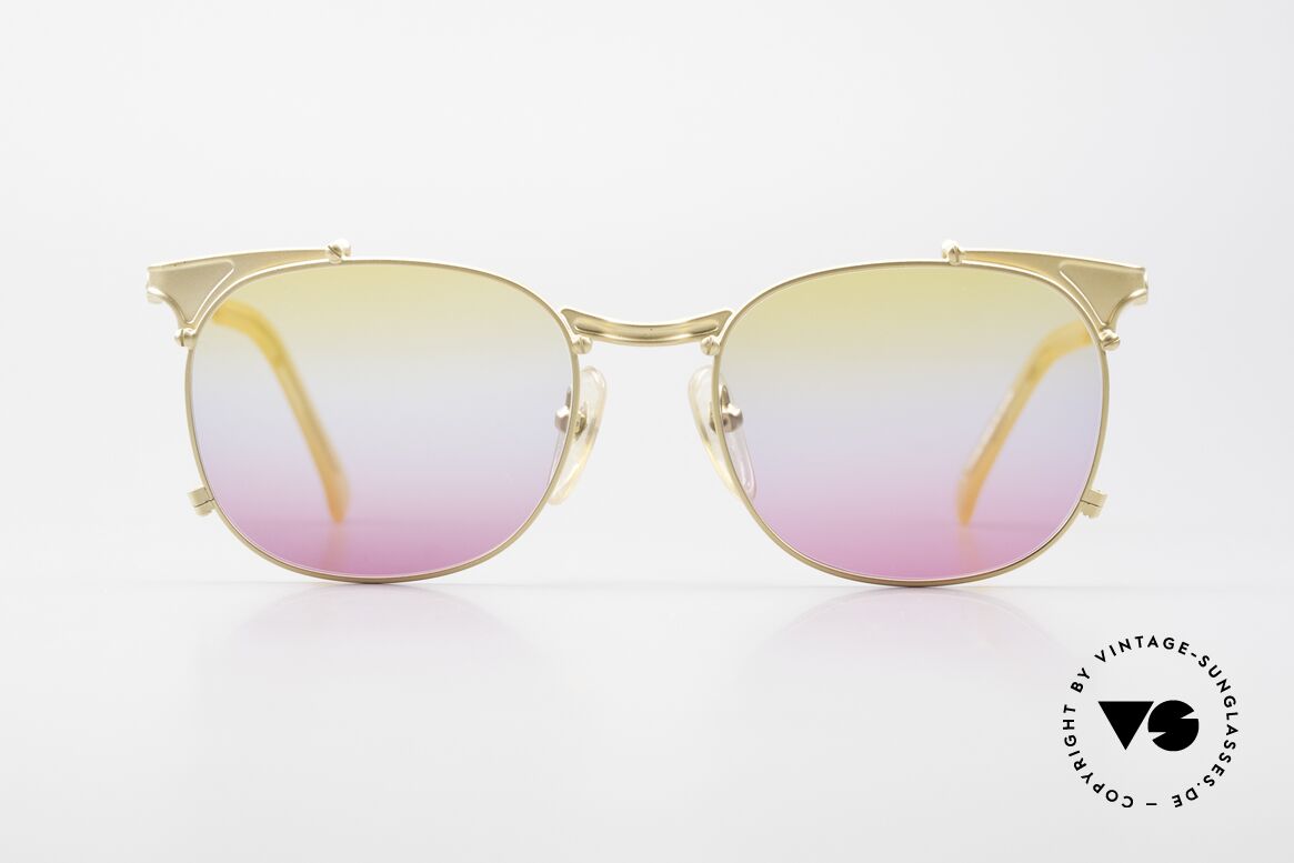 Jean Paul Gaultier 56-2175 Gläser in gelb pink Verlauf, rare vintage JEAN PAUL GAULTIER Sonnenbrille, Passend für Herren und Damen