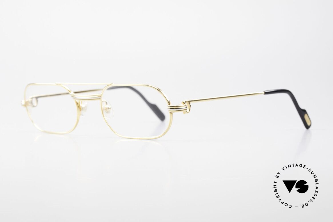 Cartier MUST LC Rose - S Limitierte Rosé Gold Brille, getragen von Elton John (Video "I'm still standing"), Passend für Herren und Damen
