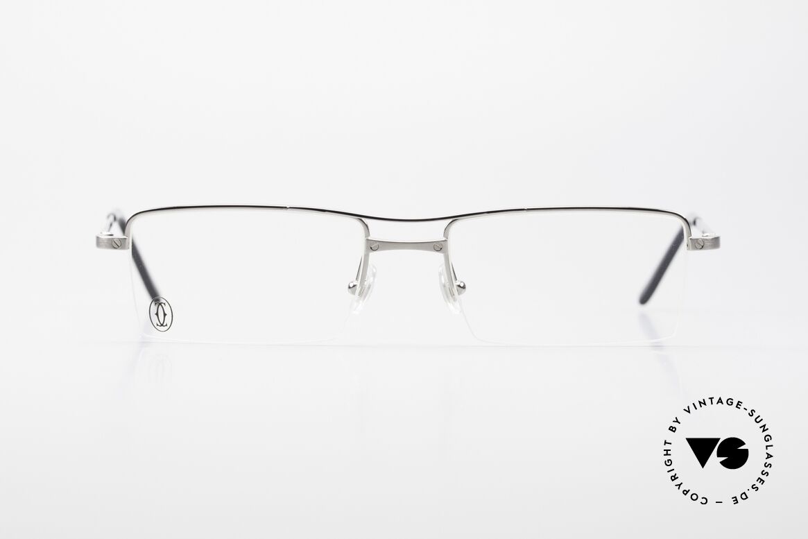 Cartier Semi T-Double Eckige Titanium Brille Herren, eckige Cartier Luxus-Brillenfassung; Titanium, Passend für Herren Cartier Semi T-Double Eckige Titanium Brille Herren, eckige Cartier Luxus-Brillenfassung; Titanium, Passend für Herren