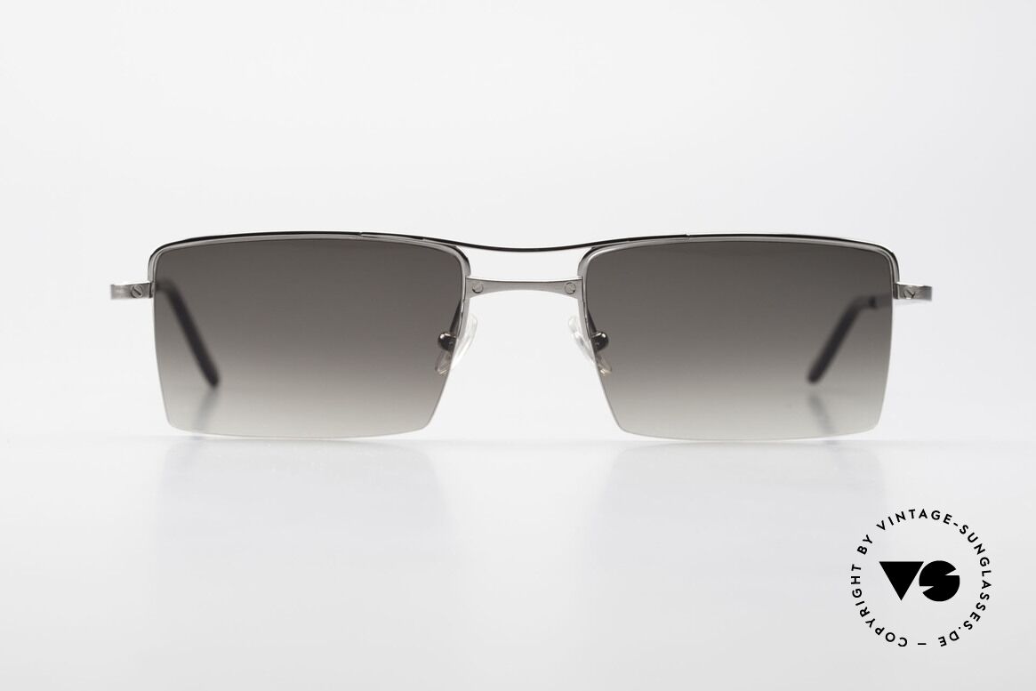 Cartier Semi T-Double Eckige Titanium Sonnenbrille, eckige CARTIER Luxus-Sonnenbrille; Titanium, Passend für Herren Cartier Semi T-Double Eckige Titanium Sonnenbrille, eckige CARTIER Luxus-Sonnenbrille; Titanium, Passend für Herren