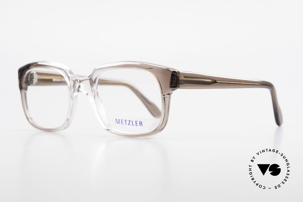 Metzler 7665 Small 80er Jahre Old School Brille, heutzutage als 'OLD SCHOOL' Brille bezeichnet, Passend für Herren