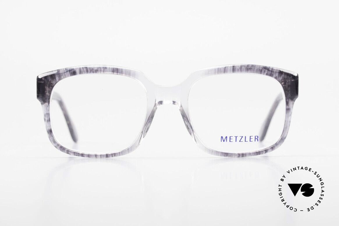 Metzler 7665 Medium 90er Jahre Old School Brille, Metzler VINTAGE Brille, 7665, in Gr. 54/22, 140, Passend für Herren
