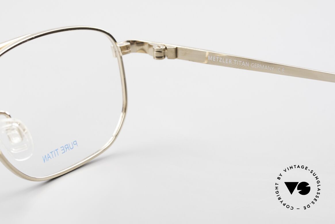 Metzler 1678 Vintage Herrenbrille 90er Titan, Größe: medium, Passend für Herren