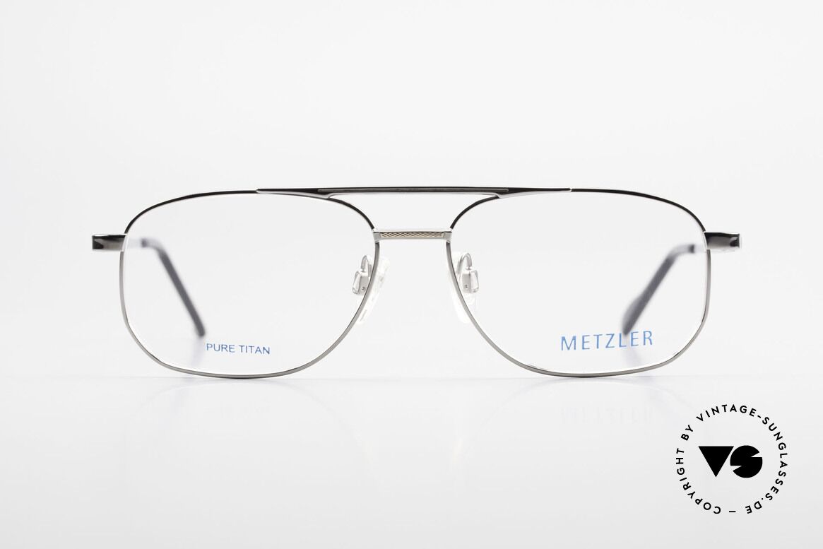 Metzler 1678 Titan Brille 90er Herrenbrille, Metzler Brille 1678, col. 021, Größe 55-15, 140, Passend für Herren