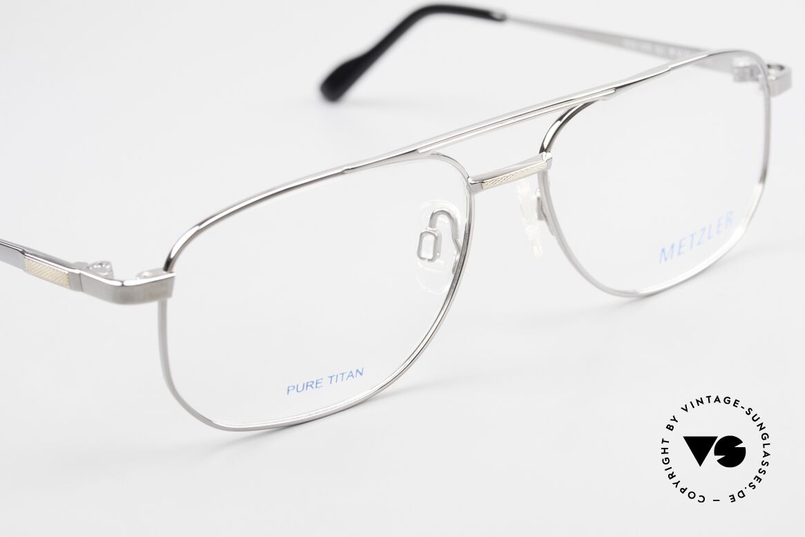 Metzler 1678 Titan Brille 90er Herrenbrille, KEINE RETRObrille, sondern ein altes ORIGINAL, Passend für Herren