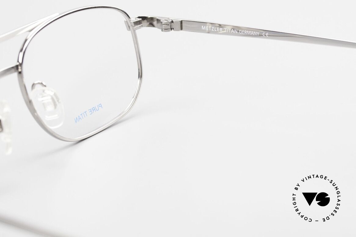 Metzler 1678 Titan Brille 90er Herrenbrille, Größe: medium, Passend für Herren