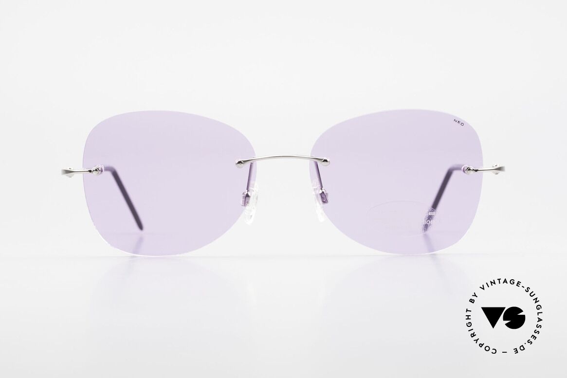 Neostyle Holiday 2051 Randlose Sonnenbrille Damen, randlose XXL Sonnenbrille für Damen aus den 90ern, Passend für Damen