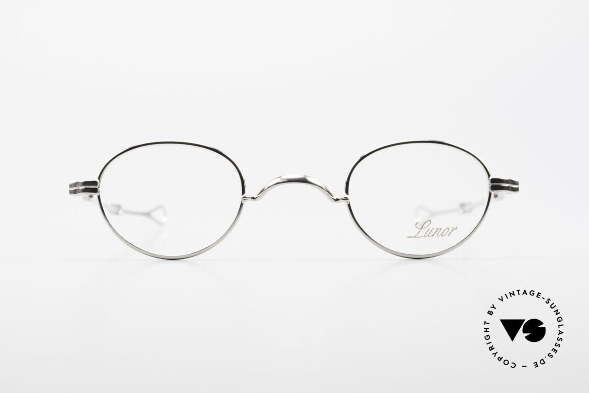 Lunor I 03 Telescopic Brille Mit Schiebebügel PP, minimalistische Brille; PP = PLATIN PLATTIERT!, Passend für Herren und Damen