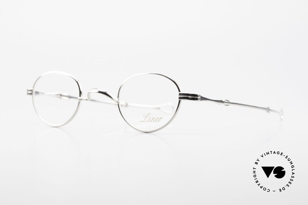 Lunor I 03 Telescopic Lunor Brille Mit Schiebebügel, Brillendesign in Anlehnung an frühere Jahrhunderte, Passend für Herren und Damen