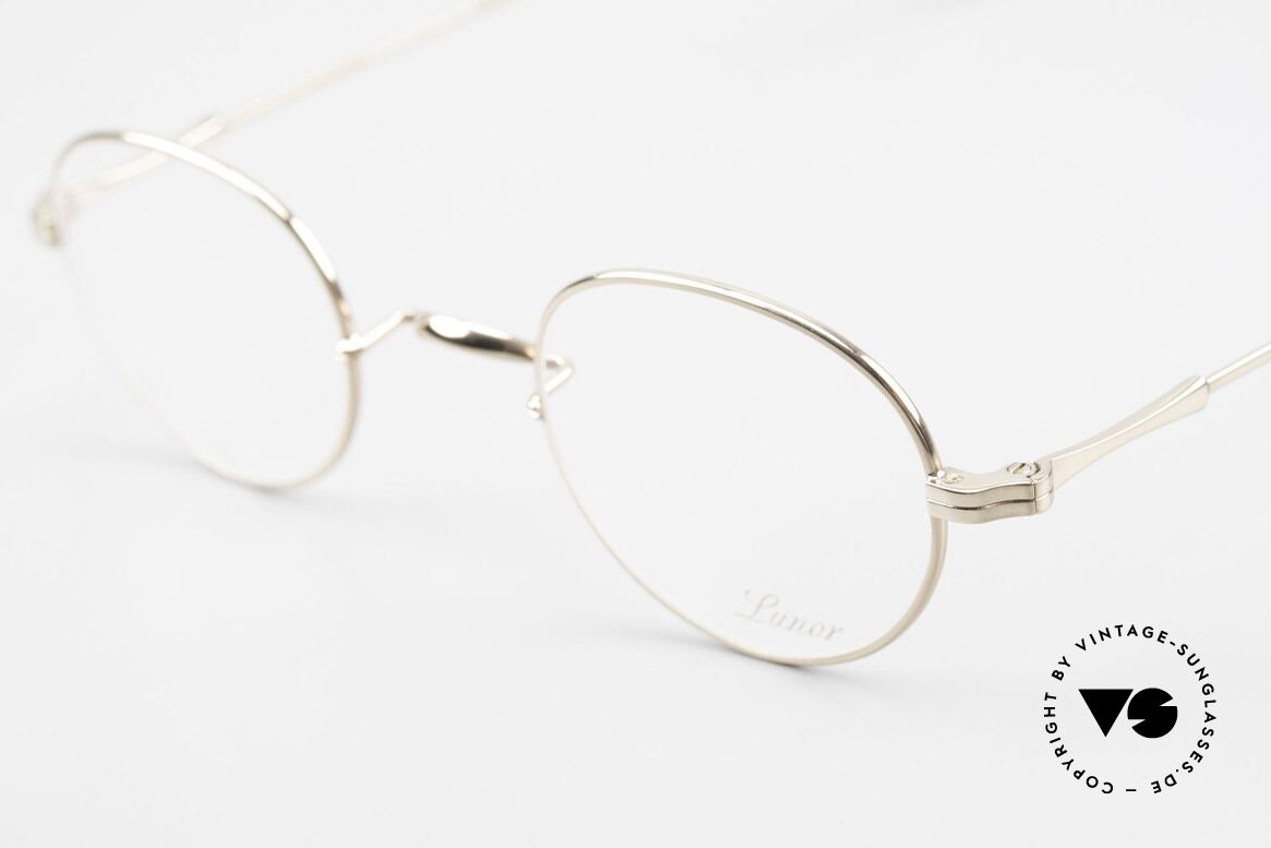 Lunor II 22 Vintage Brille Vergoldet Panto, edel, stilvoll, zeitlos = ein wahres LUNOR ORIGINAL, Passend für Herren und Damen