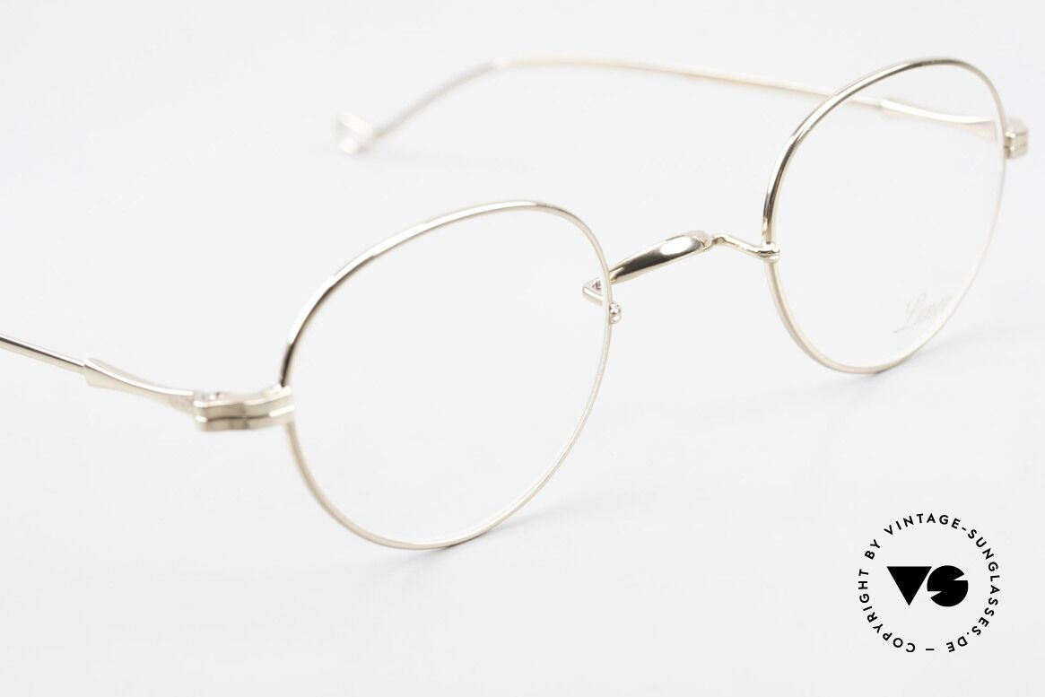 Lunor II 22 Vintage Brille Vergoldet Panto, altes, ungetragenes LUNOR Einzelstück von ca. 1998, Passend für Herren und Damen