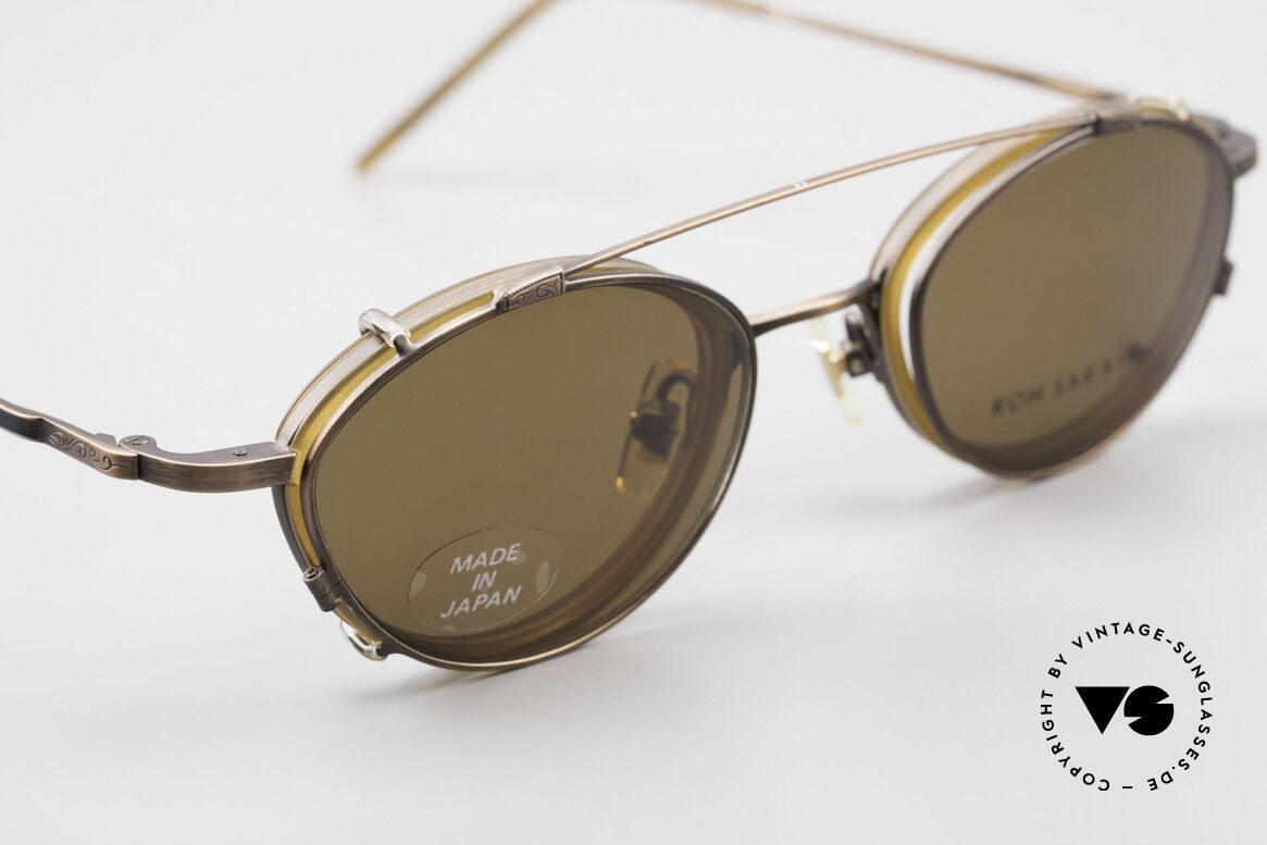 Koh Sakai KS9832 Vintage Brille Mit SonnenClip, entsprechend sind Qualität & Anmutung identisch top, Passend für Herren und Damen