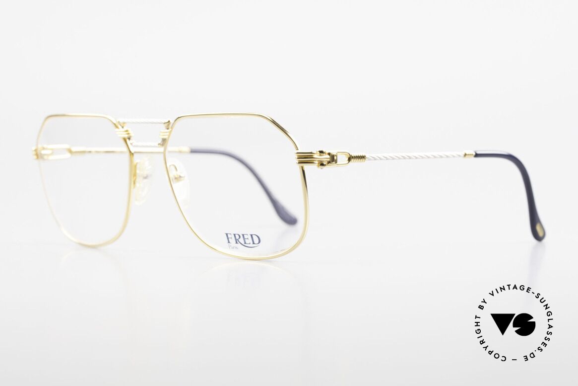 Fred Cap Horn - L Rare Vintage Brille 80er Luxus, Mod. "Cap Horn" ist der südlichste Punkt Südamerikas, Passend für Herren