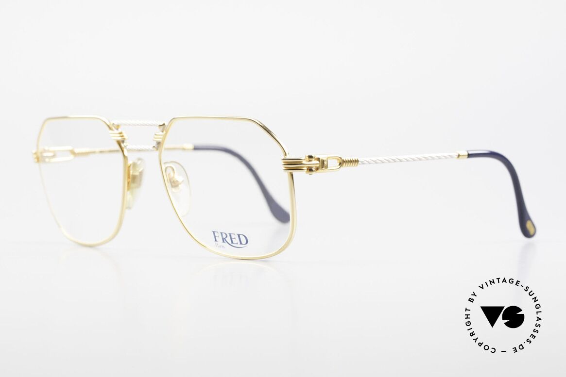 Fred Cap Horn - M Rare 80er Vintage Brille Luxus, Mod. "Cap Horn" ist der südlichste Punkt Südamerikas, Passend für Herren