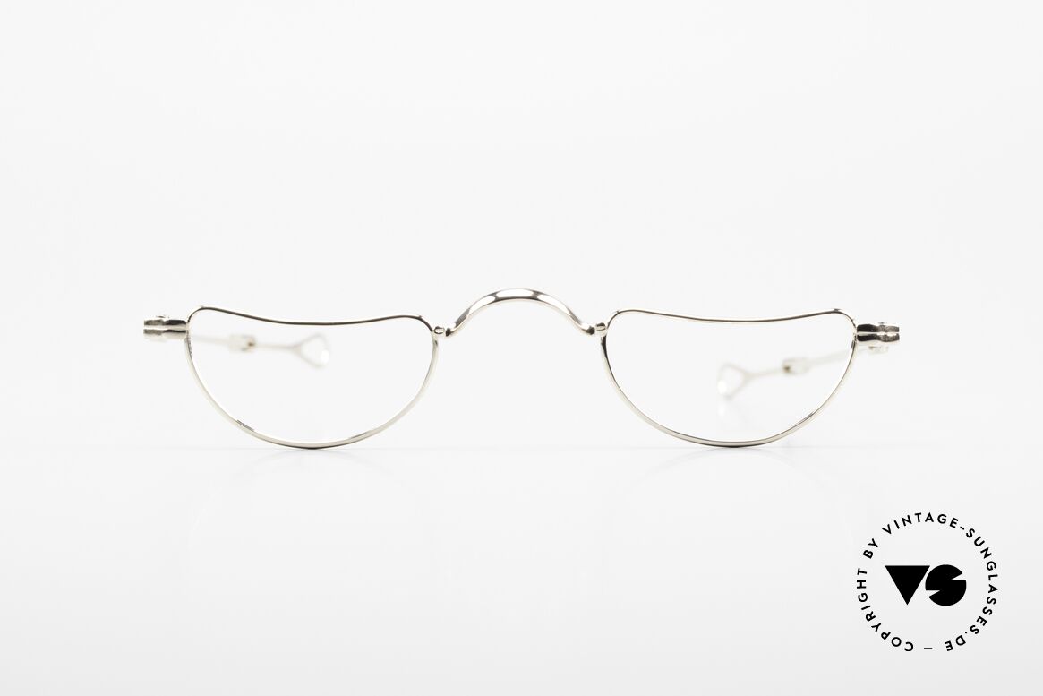 Lunor Goldbrille Echtgold Brille 16kt Lesebrille, Goldbrille aus der ersten Lunor Kollektion von 1991, Passend für Herren und Damen
