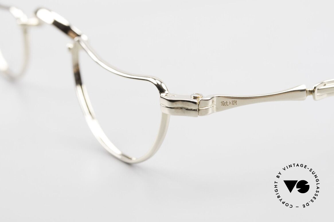 Lunor Goldbrille Echtgold Brille 16kt Lesebrille, Lunor Firmen-Geschichte! (nur 100 Stück gefertigt), Passend für Herren und Damen